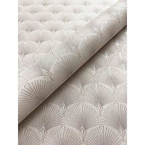 Newroom Vliestapete Elwin Taupe Fächer Modern FSC® günstig online kaufen