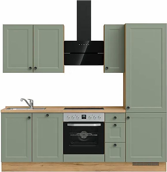nobilia® Küchenzeile »"Cascada II"«, vormontiert, Breite 240 cm, Ausrichtun günstig online kaufen