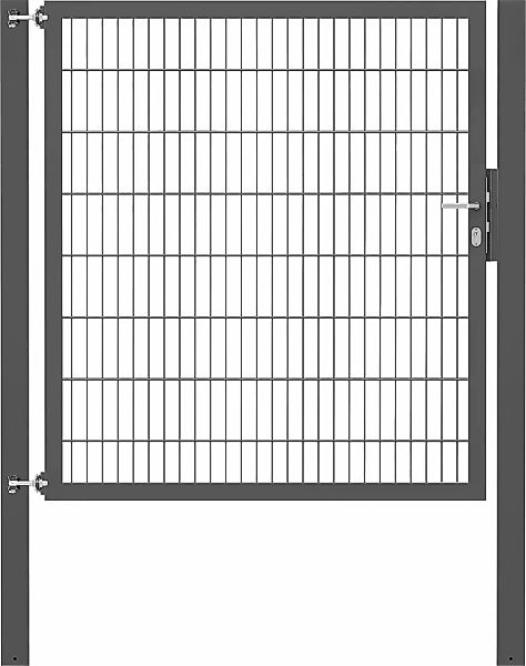Einzeltor Flexo Plus 150 cm x 160 cm Pfosten 100 cm x 100 cm Anthrazit günstig online kaufen