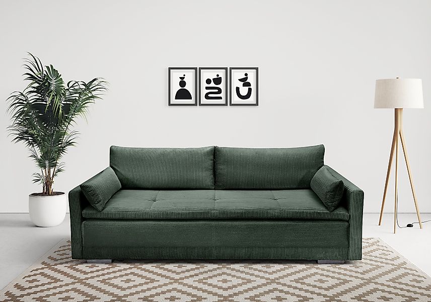 INOSIGN Schlafsofa Andrea, mit Boxspringaufbau, Bettfunktion günstig online kaufen