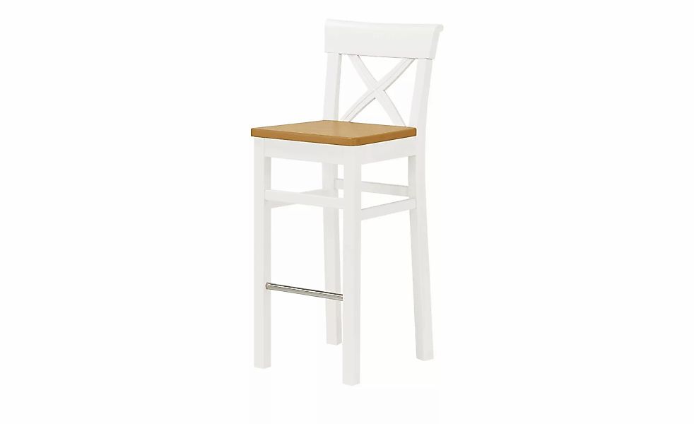 maison bleue Barstuhl  Florian ¦ weiß ¦ Maße (cm): B: 43,5 H: 106 T: 44.0 P günstig online kaufen