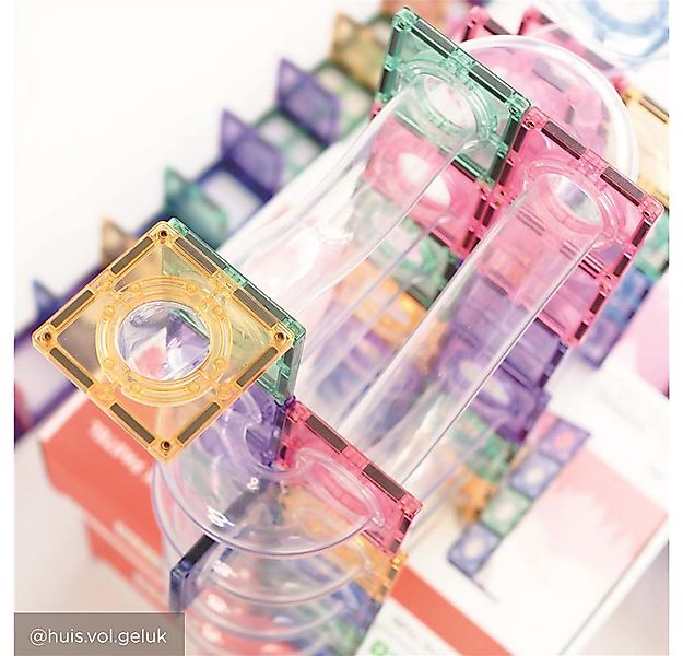 Cleverclixx Cleverclixx Kugelbahn-Bausatz Clever Pastellfarben 110 Teile Ma günstig online kaufen