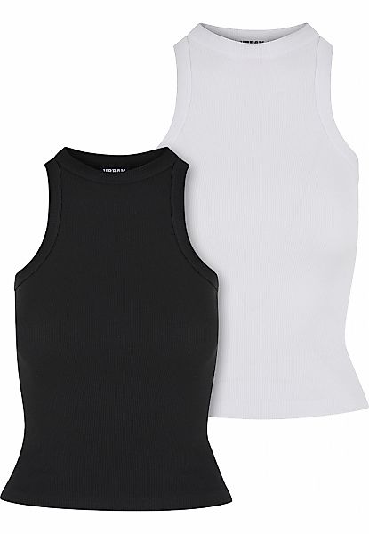 URBAN CLASSICS Tanktop "Urban Classics Ladies Racer Back Rib Top 2-Pack" günstig online kaufen