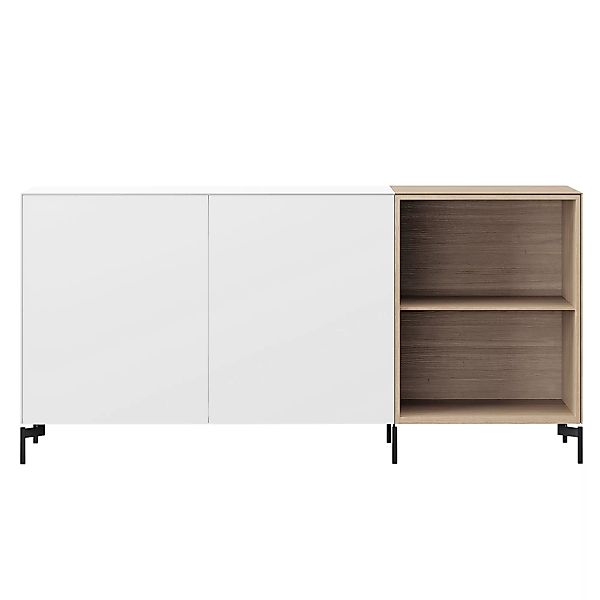 Piure - Edit Q Sideboard 181,3x48x87,5cm mit 2 offenen Fächern rechts - wei günstig online kaufen