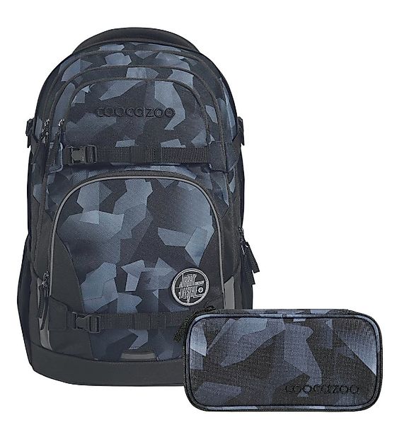 coocazoo Schulranzen Schulrucksack-Set PORTER Grey Rocks günstig online kaufen