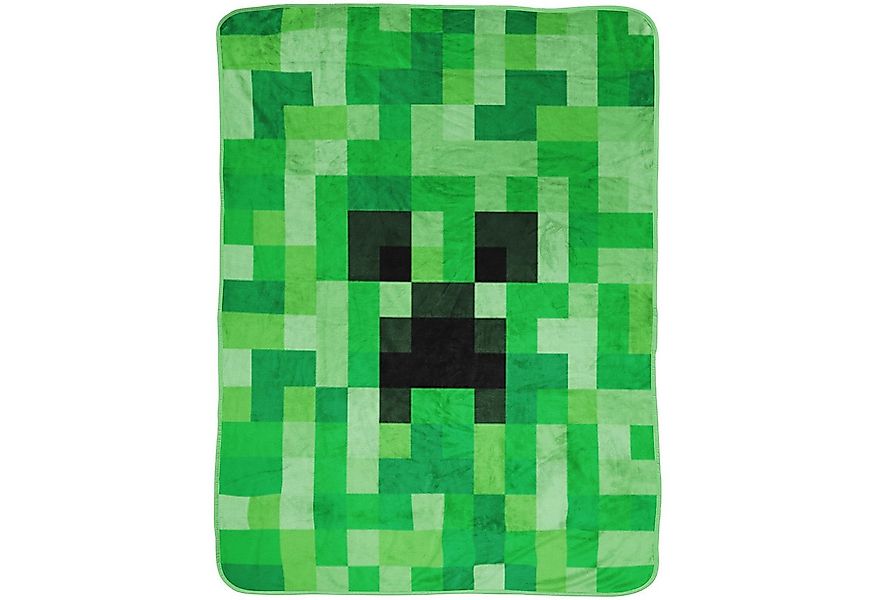 Wohndecke Minecraft Decke Creeper 150x200 cm Kuscheldecke Wohndecke, BERONA günstig online kaufen