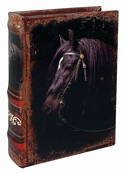 Hohles Buch mit Geheimfach Pferd Schwarz Antik Buchversteck Aufbewahrung 20 günstig online kaufen