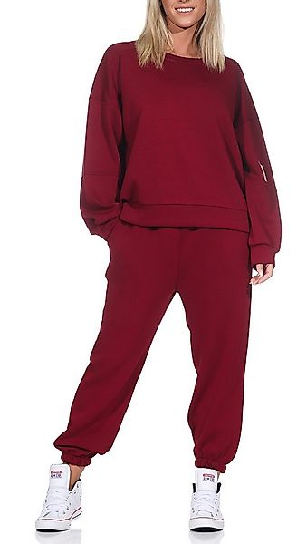 simaranda Jogginganzug Damen Jogginganzug 7065 36-42 Bordo günstig online kaufen