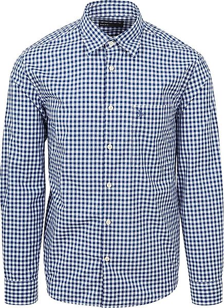 Marc O'Polo Hemd Kariert Blau - Größe 3XL günstig online kaufen