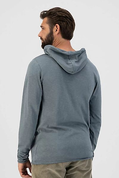 Dstrezzed Hoodie Heavy Slub Grau Blau - Größe S günstig online kaufen