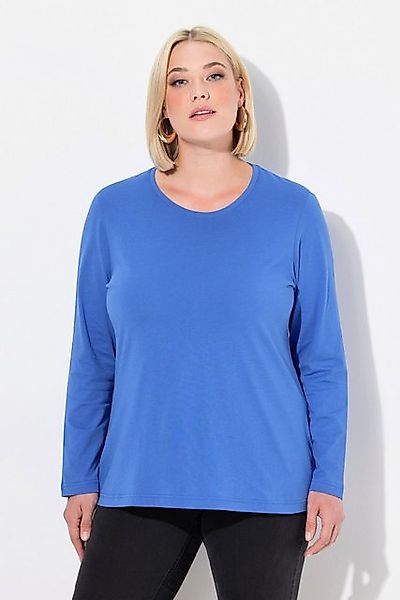 Ulla Popken T-Shirt Shirt Slim Rundhalsausschnitt Langarm günstig online kaufen