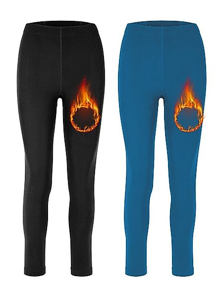 Merry Style Leggings 2er Pack Damen Thermo Leggings Gefütterte Thermoleggin günstig online kaufen