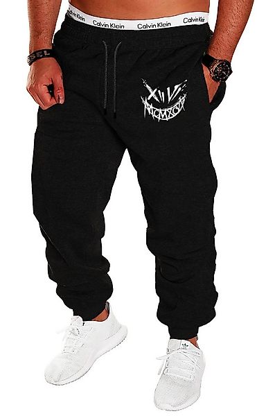 RMK Jogginghose Herren Trainingshose Sport Hose Uni Smile Smiley Elastikbun günstig online kaufen