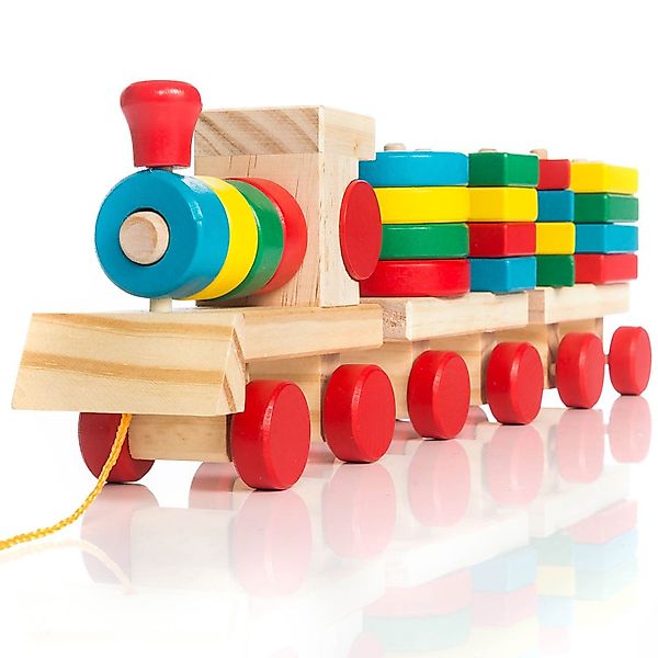 all Kids United Spielzeug-Eisenbahn Sortierwürfel Holzzug, günstig online kaufen