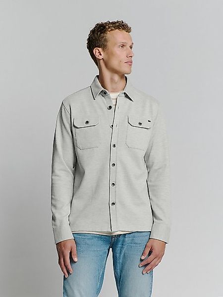NO EXCESS Langarmhemd No Excess Sweat Overshirt mit Knopfverschluss günstig online kaufen