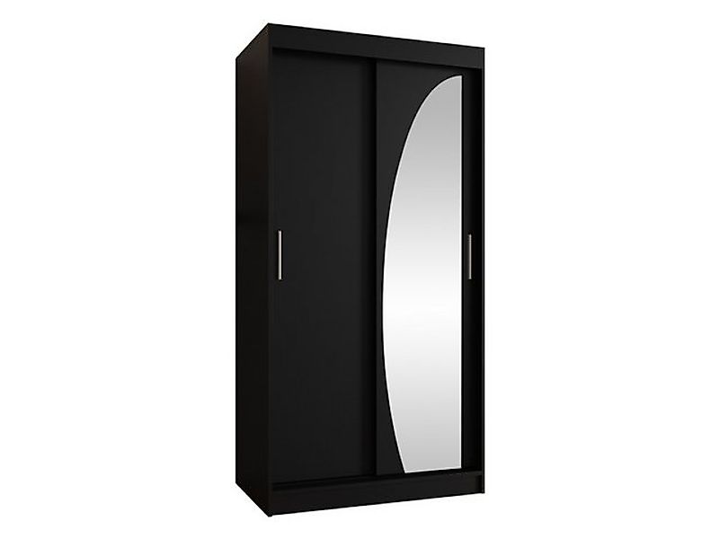 MIRJAN24 Kleiderschrank Wika 100 cm (mit zwei Schiebetüren) zwei Kleidersta günstig online kaufen