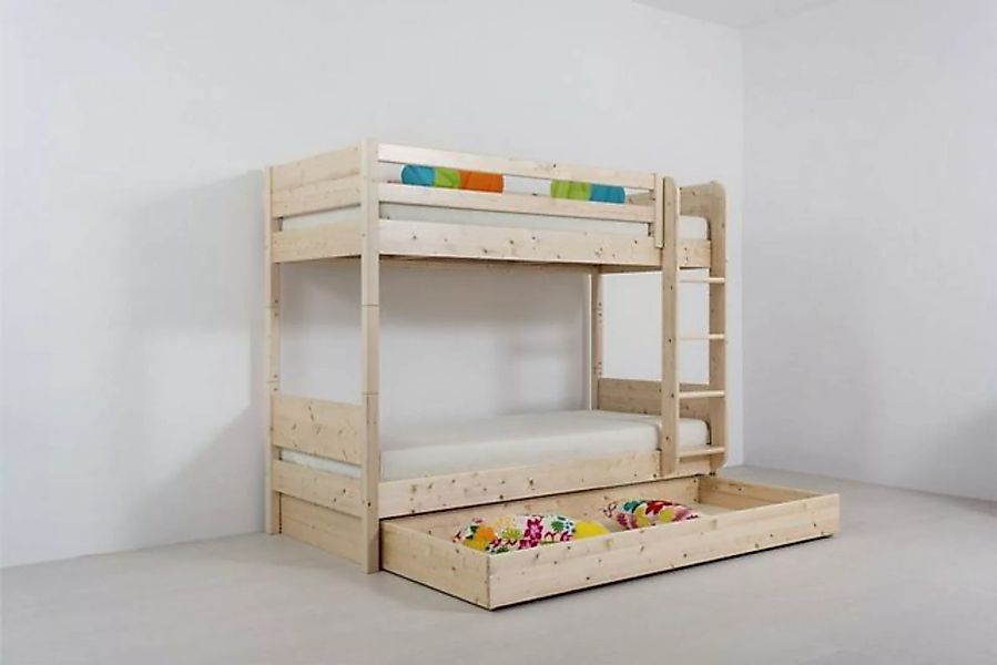 Natur24 Kinderbett Bettschublade zu Stockbett Castello 78x200 Buche Nuss ge günstig online kaufen