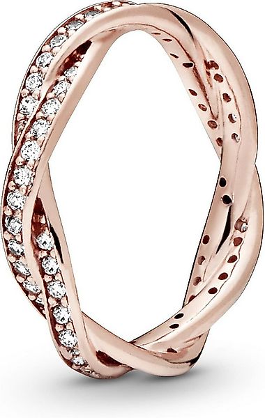 Pandora Fingerring Pandora Funkelnde Gedrehte Linien Ring 180892CZ Damenrin günstig online kaufen