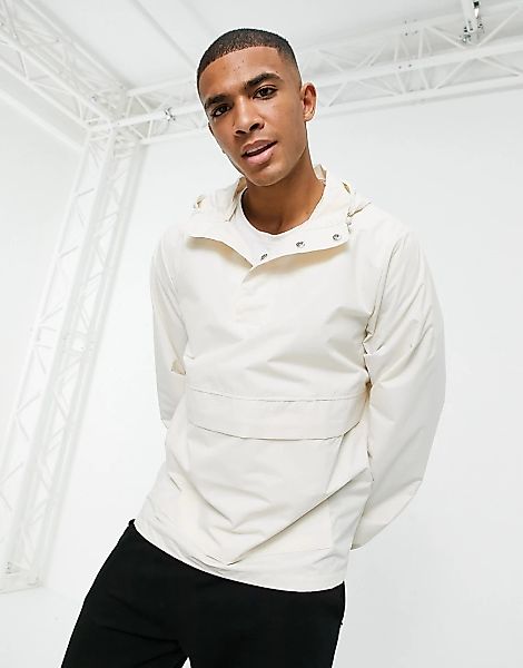 New Look – Jacke zum Überziehen in gebrochenes Weiß mit Beuteltasche günstig online kaufen