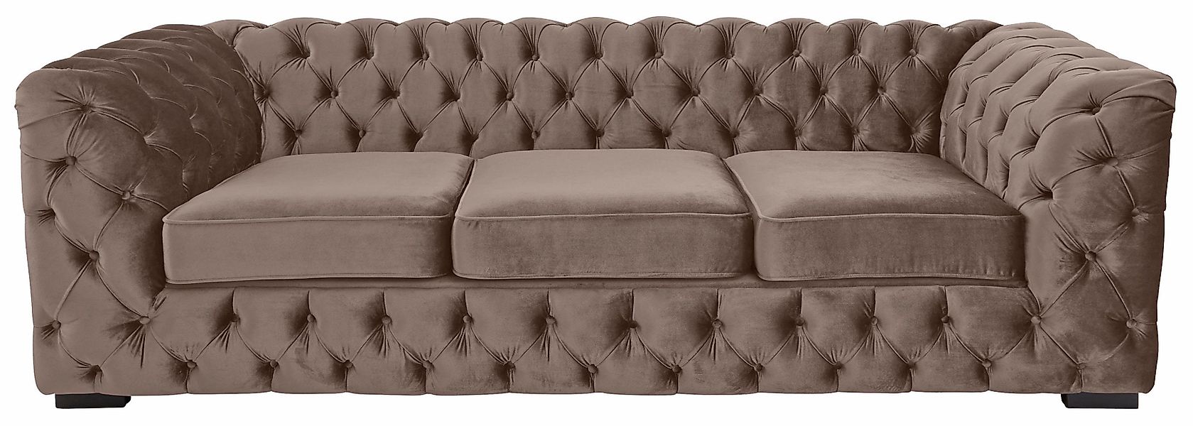 Home affaire Chesterfield-Sofa Kalina, klassische Chesterfield-Knopfheftung günstig online kaufen