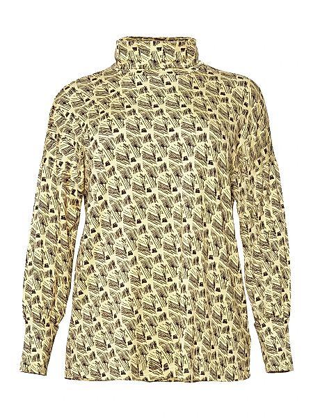 Sheego Langarmshirt "Große Größen", mit Rollkragen und Alloverprint günstig online kaufen