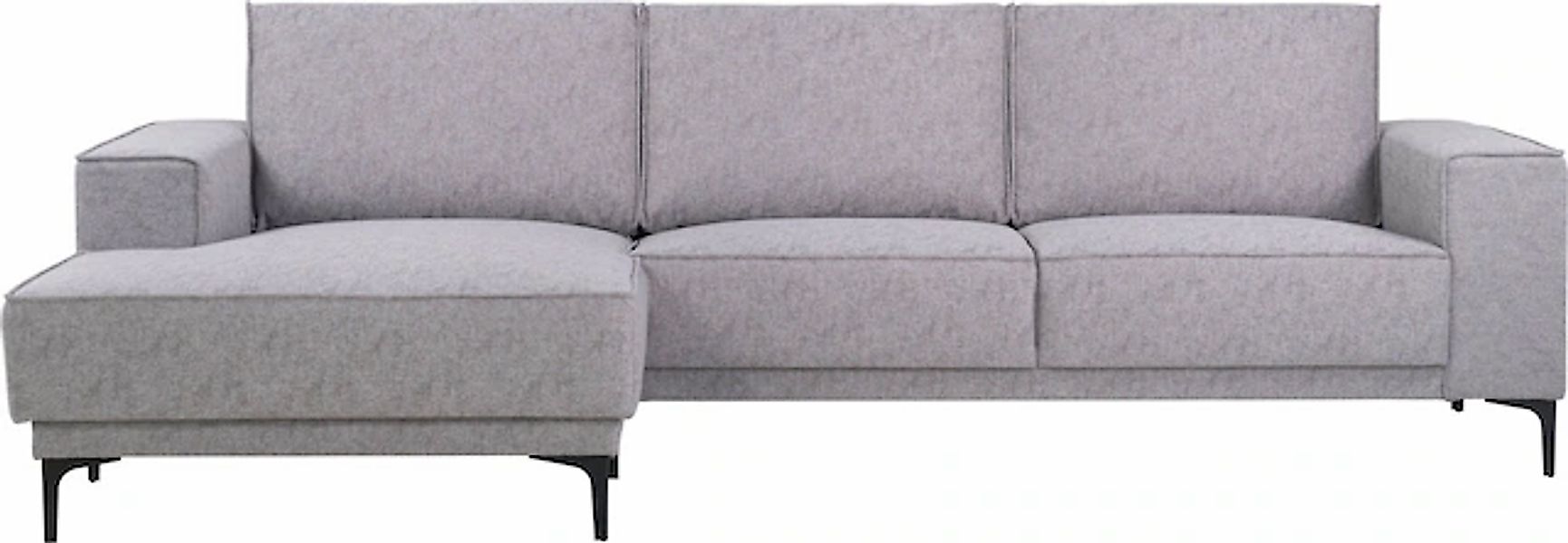 Places of Style Ecksofa »Polsterecke Oland, Struktur, Flachgewebe, Luxus-Mi günstig online kaufen