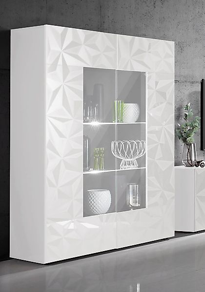 INOSIGN Vitrine "Prisma", Stauraumvitrine, Höhe 166 cm günstig online kaufen