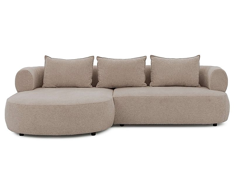 Home affaire Ecksofa "LUSSAC L-Form Design-Sofa mit Zierkissen, Maße B/T/H: günstig online kaufen