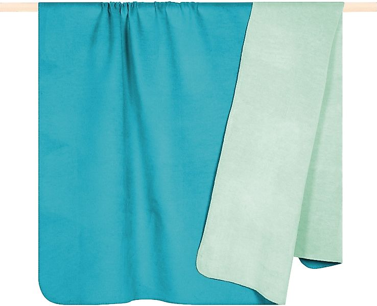 PAD Wohndecke "HOBART" Made in Europe, Wendefunktion, Uni Farben, 150x200 c günstig online kaufen