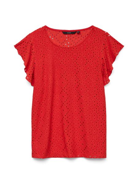 Vero Moda Rundhalsshirt VMTASSA SL FRILL günstig online kaufen