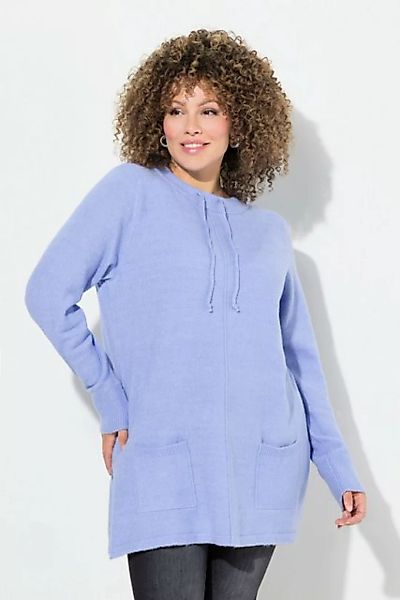 Ulla Popken Strickpullover Pullover Stehkragen Kordel Taschen Langarm günstig online kaufen