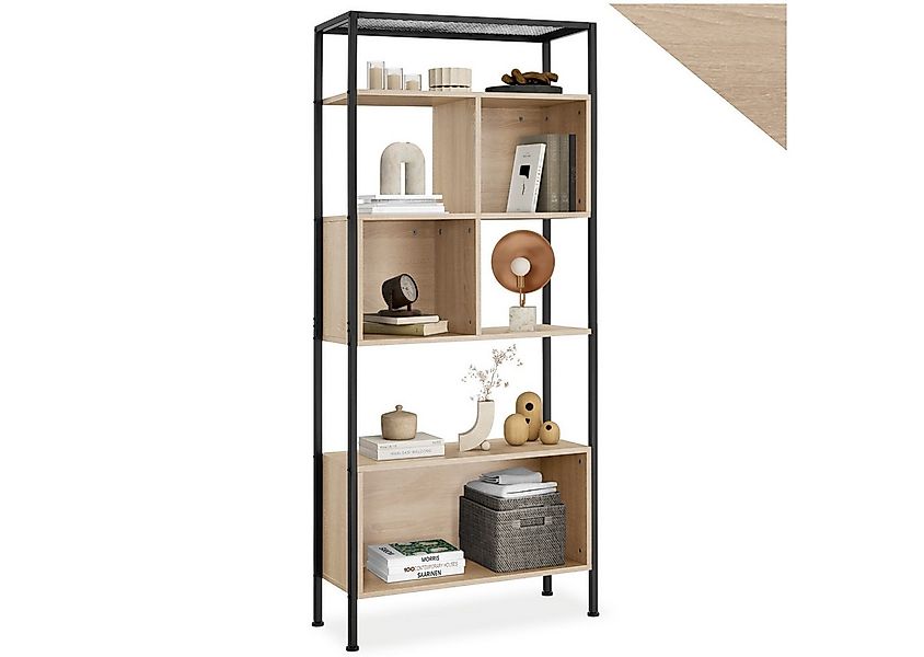 tectake Bücherregal Standregal, inklusive Kippschutz, 75 x 31 x 170,5 cm, H günstig online kaufen