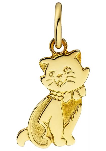 JOBO Kettenanhänger "Anhänger Katze", 333 Gold günstig online kaufen