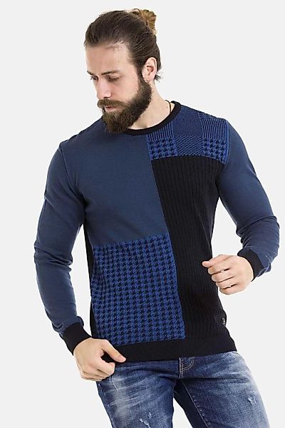 Cipo & Baxx Rundhalspullover "Pullover", im modernen Look, CP263 günstig online kaufen