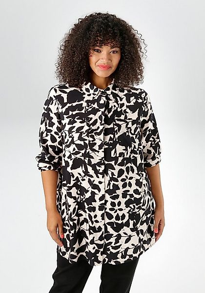 Aniston PLUS Hemdbluse aus weichfließender Viskose günstig online kaufen