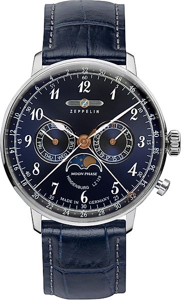 ZEPPELIN Multifunktionsuhr LZ 129 Hindenburg Moonphase günstig online kaufen