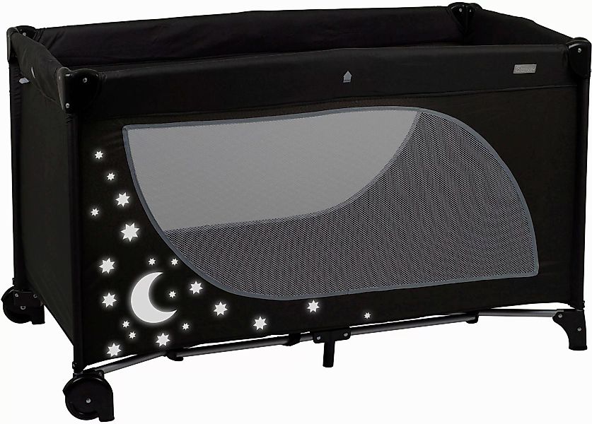 BabyGo Baby-Reisebett Moonstars, black günstig online kaufen