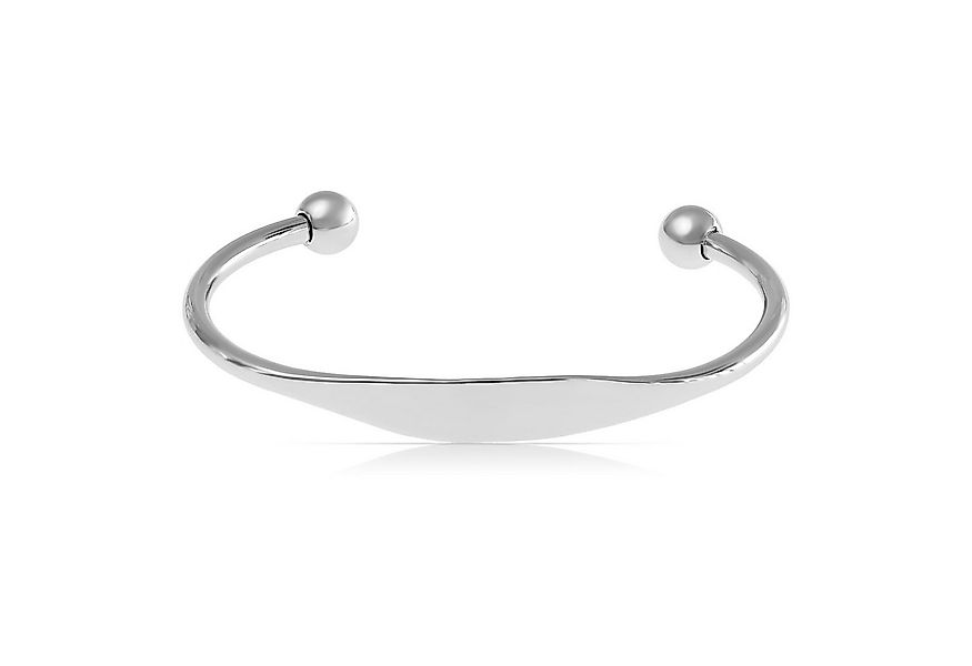 Made by Nami Armreif Herren Armreif silberfarben aus Edelstahl wasserfest s günstig online kaufen