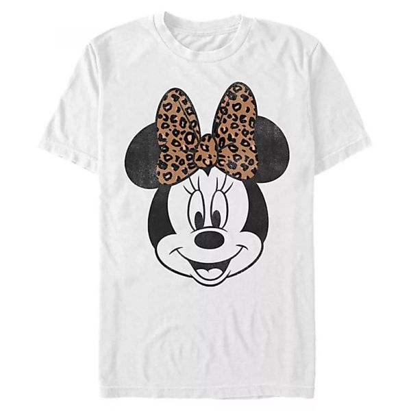 Disney - Micky Maus - Minnie Maus Modern Minnie Face Leopard - Männer T-Shi günstig online kaufen