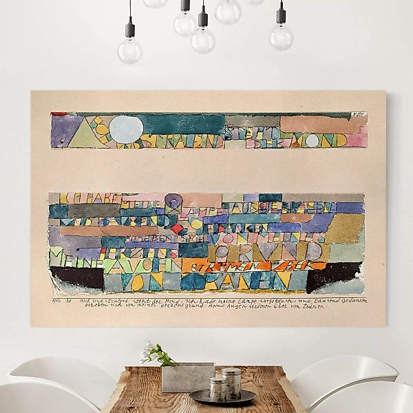 Leinwandbild Kunstdruck - Querformat Paul Klee - Der Mond günstig online kaufen