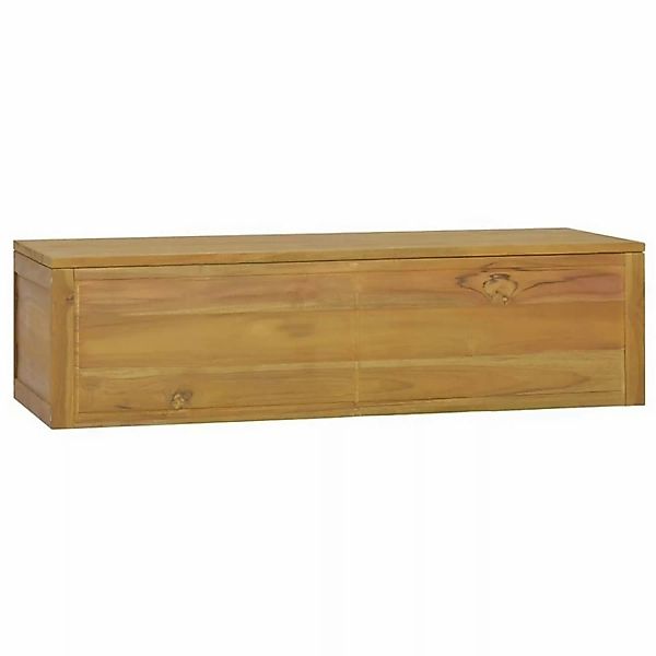 vidaXL Wand-Badschrank 110x45x30 cm Teak Massivholz günstig online kaufen