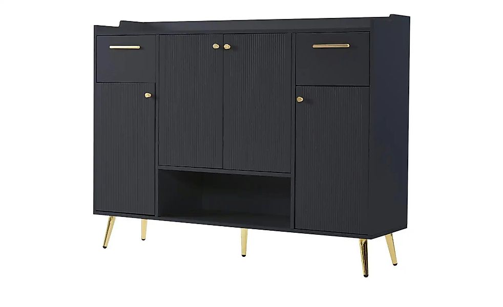 Sideboard   ¦ grau ¦ Maße (cm): B: 130 H: 100 Kommoden & Sideboards > Sideb günstig online kaufen