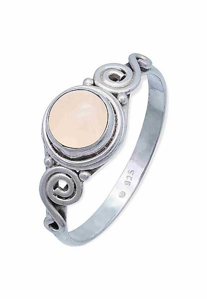 mantraroma Silberring KINURI aus 925 Silber mit Rosenquarz (Ring mit Schmuc günstig online kaufen