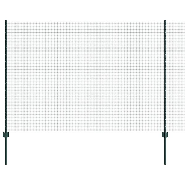 vidaXL Gartenzaun Zaun mit Pfosten Grün günstig online kaufen