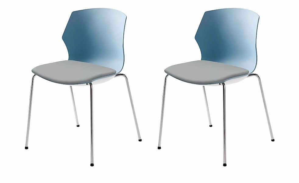 Stapelstuhl  2er Set MyPrimo ¦ grau ¦ Maße (cm): B: 51 H: 80,5 T: 53.0 Stüh günstig online kaufen