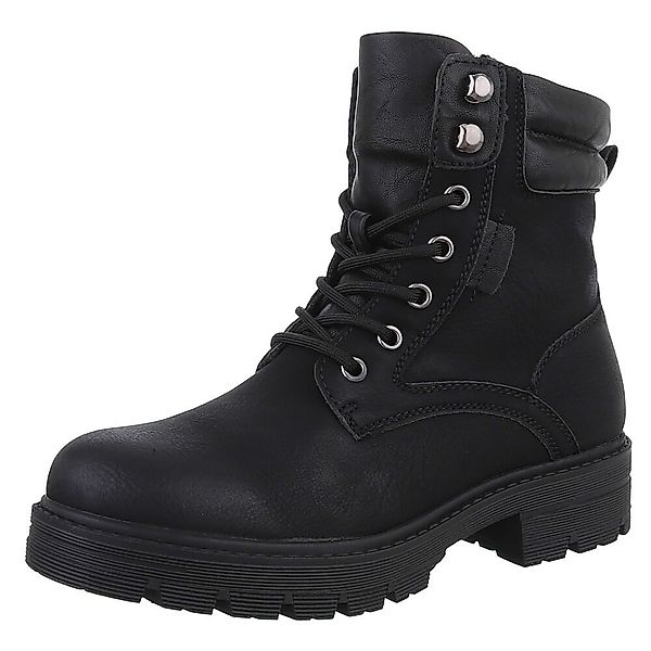 Ital-Design Damen Schnürschuhe Freizeit Stiefelette (87740259) günstig online kaufen
