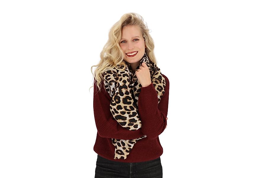 halsüberkopf Accessoires Modeschal Leo Plissee, Must-have! günstig online kaufen