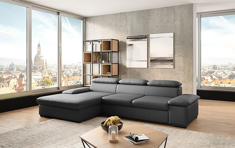 sit&more Ecksofa »Alcudia L-Form«, wahlweise mit Bettfunktion günstig online kaufen