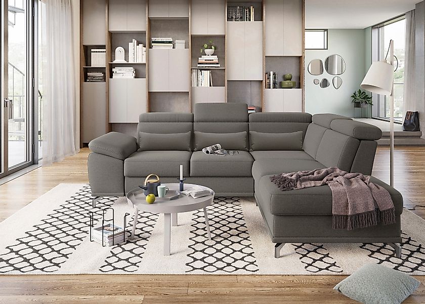 sit&more Ecksofa Cabrio L-Form, mit Sitztiefenverstellung, günstig online kaufen