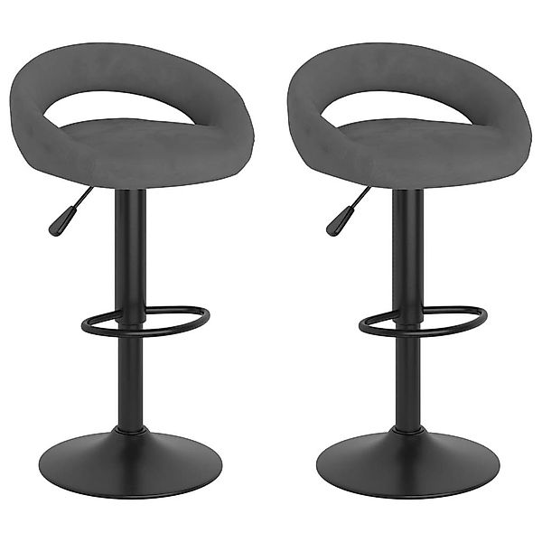 vidaXL Barhocker Barhocker 2 Stk. Dunkelgrau günstig online kaufen